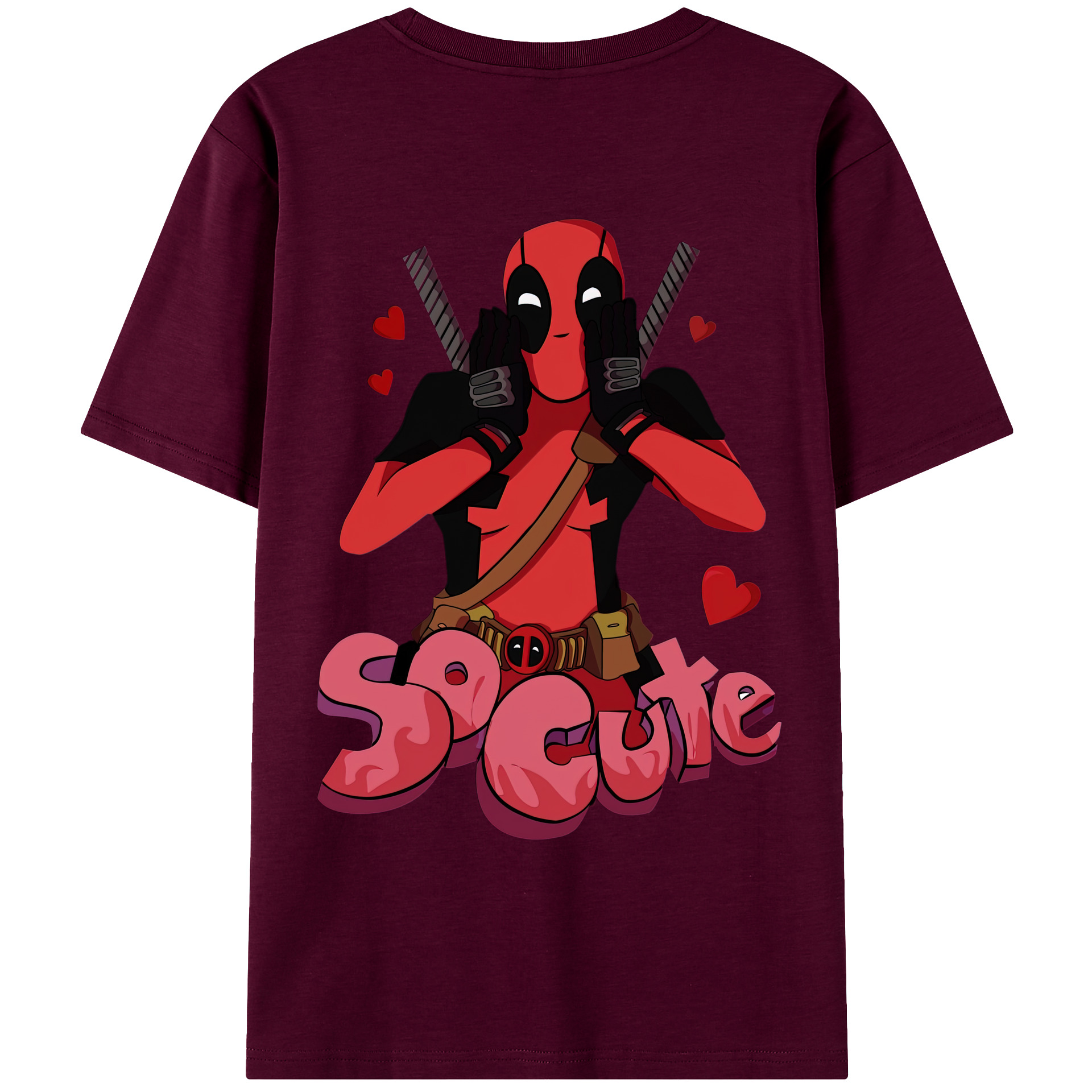 （画像用） Deadpool デッドプール レディース半袖Tシャツ(バックプリント)
